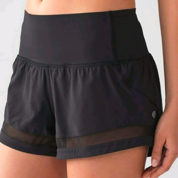 Lululemon Pace perfect shorts size 2 black - Picture 4 of 7